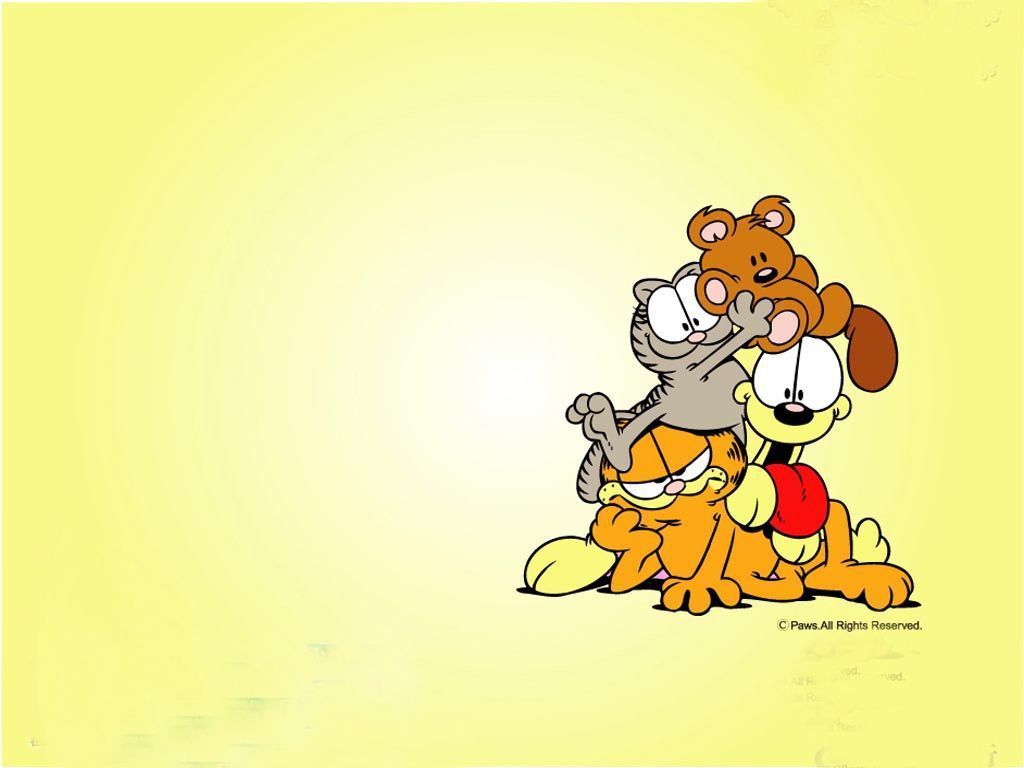 1024x768 Garfield And Odie Wallpaper