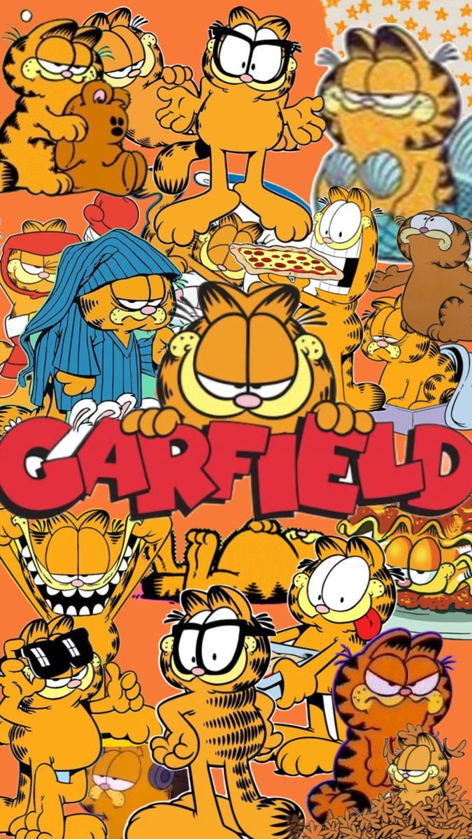 675x1200 Garfield wallpaper. Garfield and friends background, Garfield collage, Garfield wallpaper aesthetic