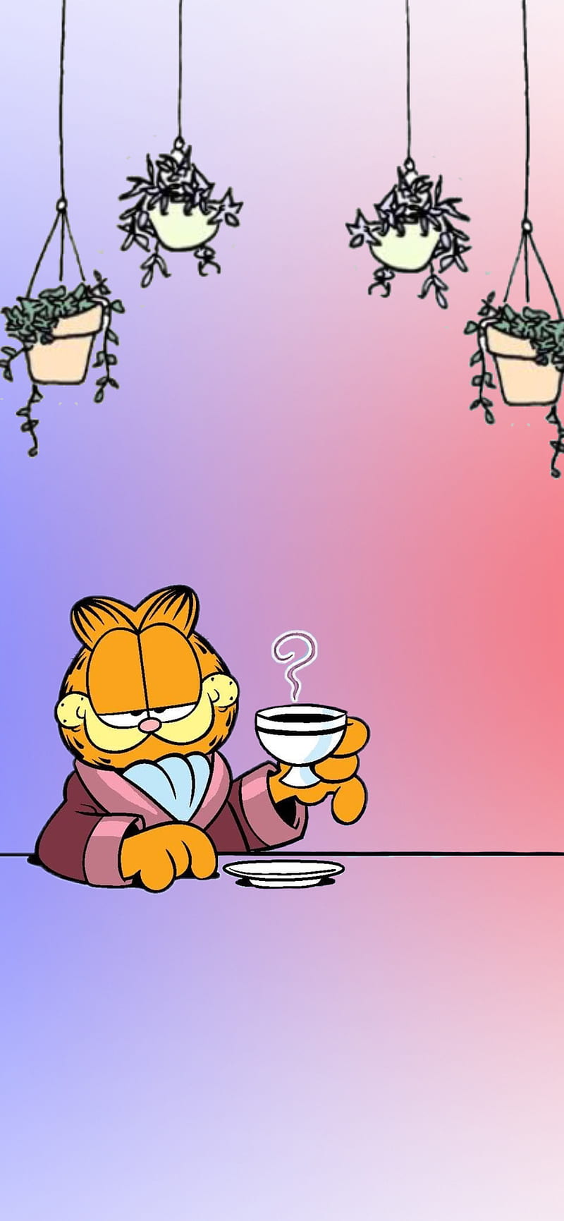 800x1731 Garfield, cartoons, cute, tv, HD wallpaper