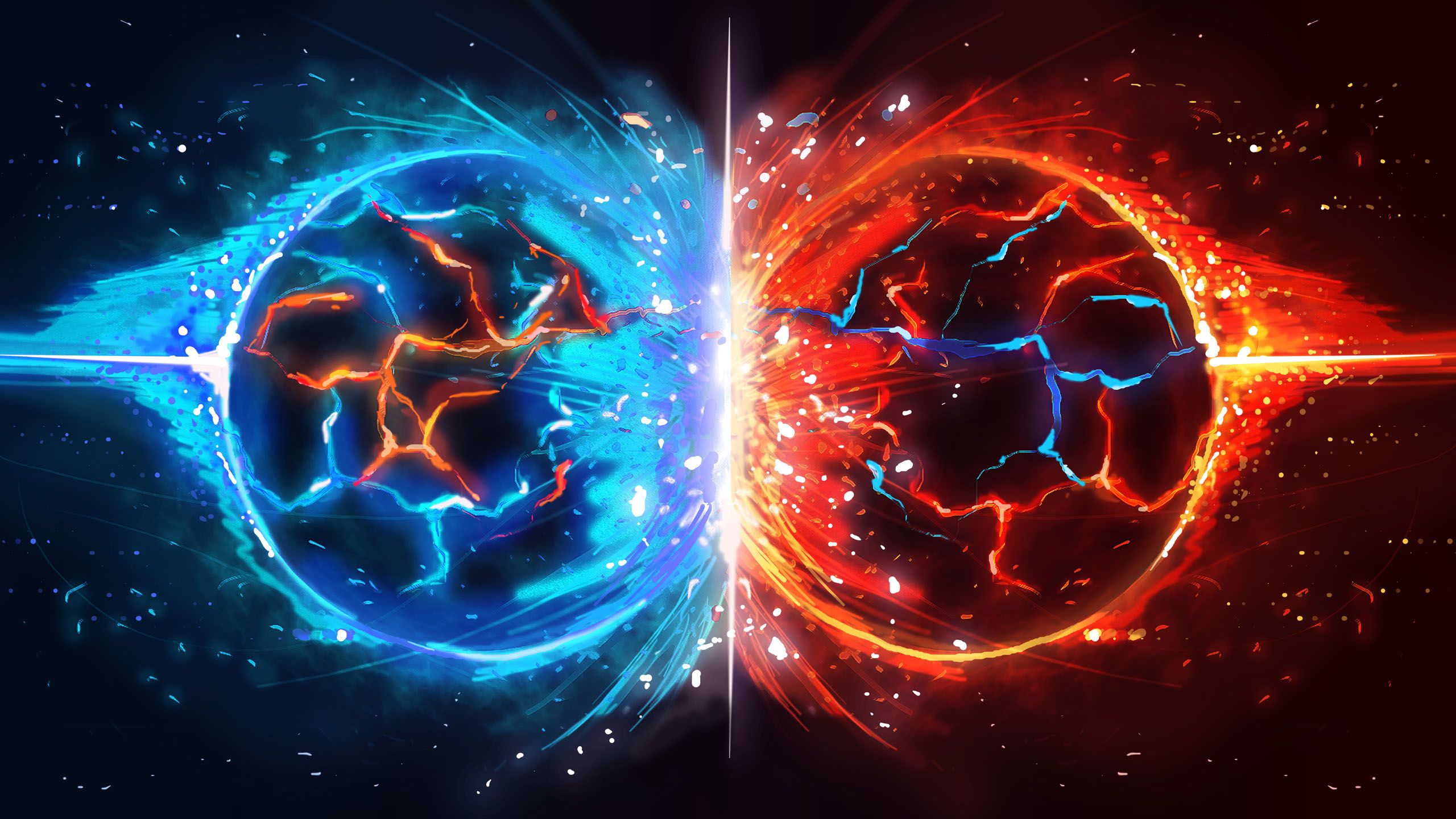 2560x1440 Epic Collision Wallpaper 43497