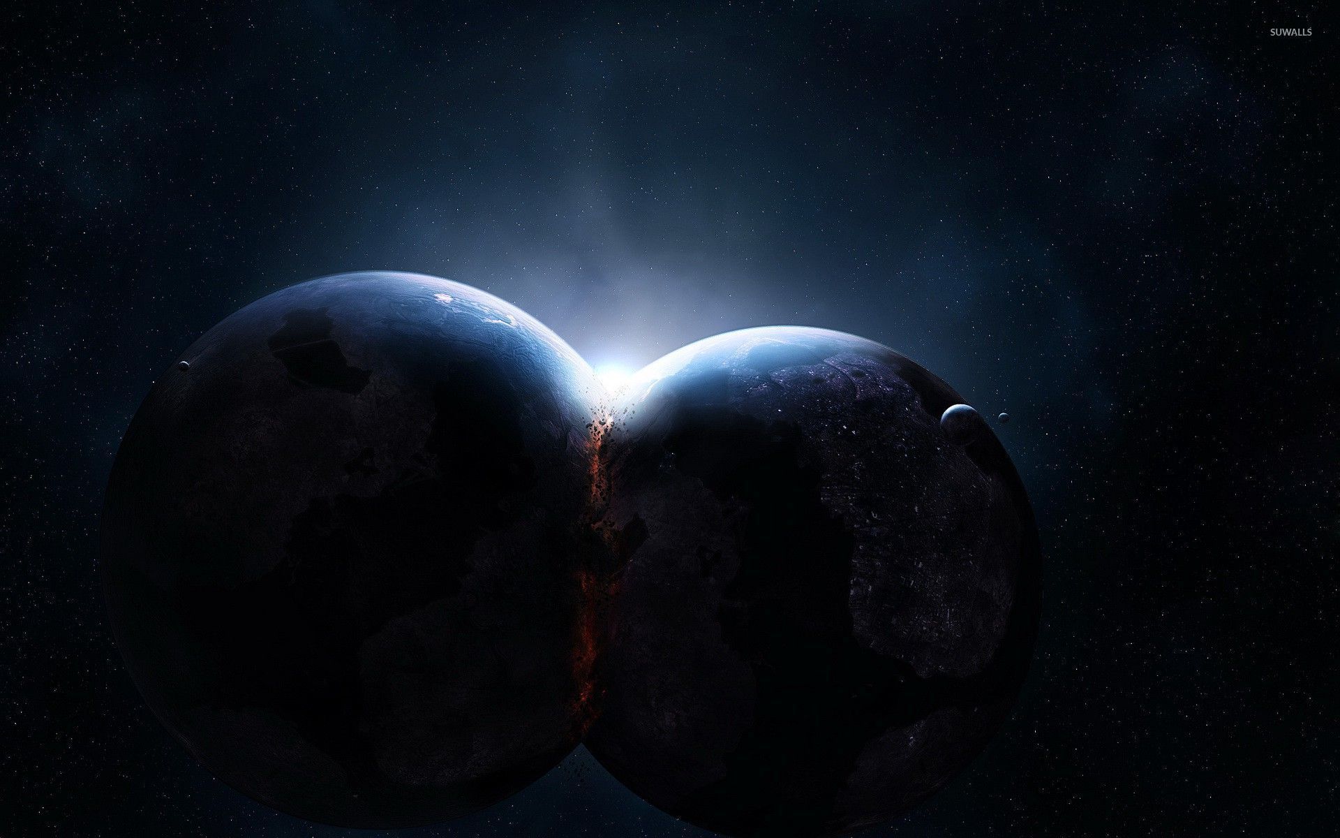 1920x1200 Planet collision [2] wallpaper wallpaper