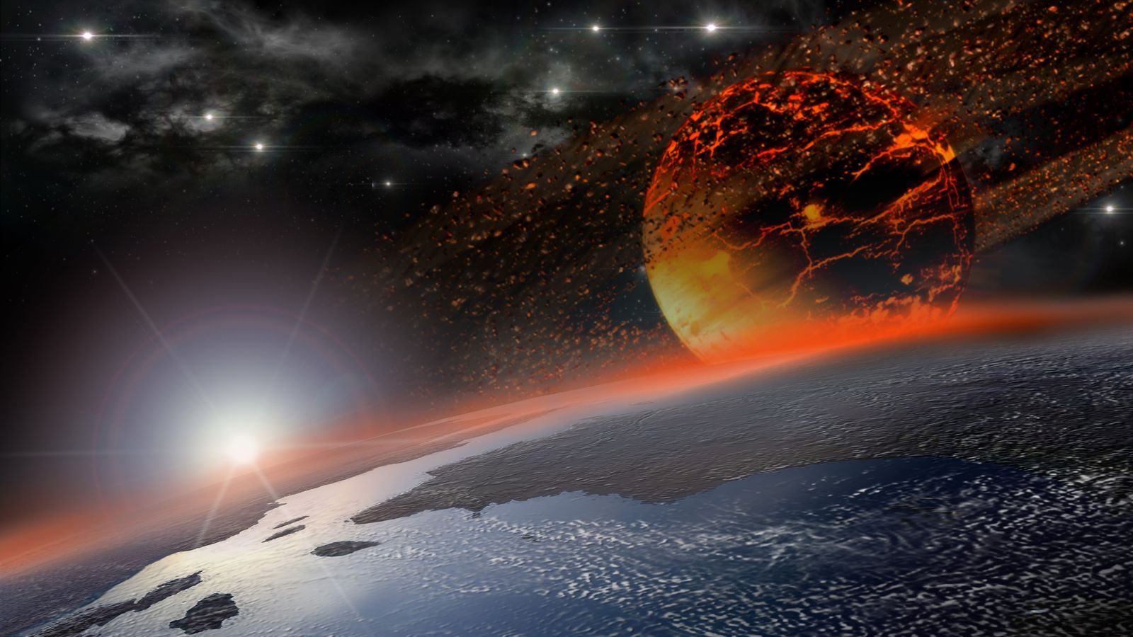 1600x900 Planetary collision made life possible on Earth, scientists say. Science, Climate & Tech News