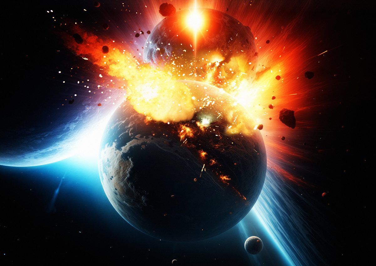 1200x849 It went completely bonkers. Astronomers witness two planets colliding around a distant star. BBC Sky at Night Magazine