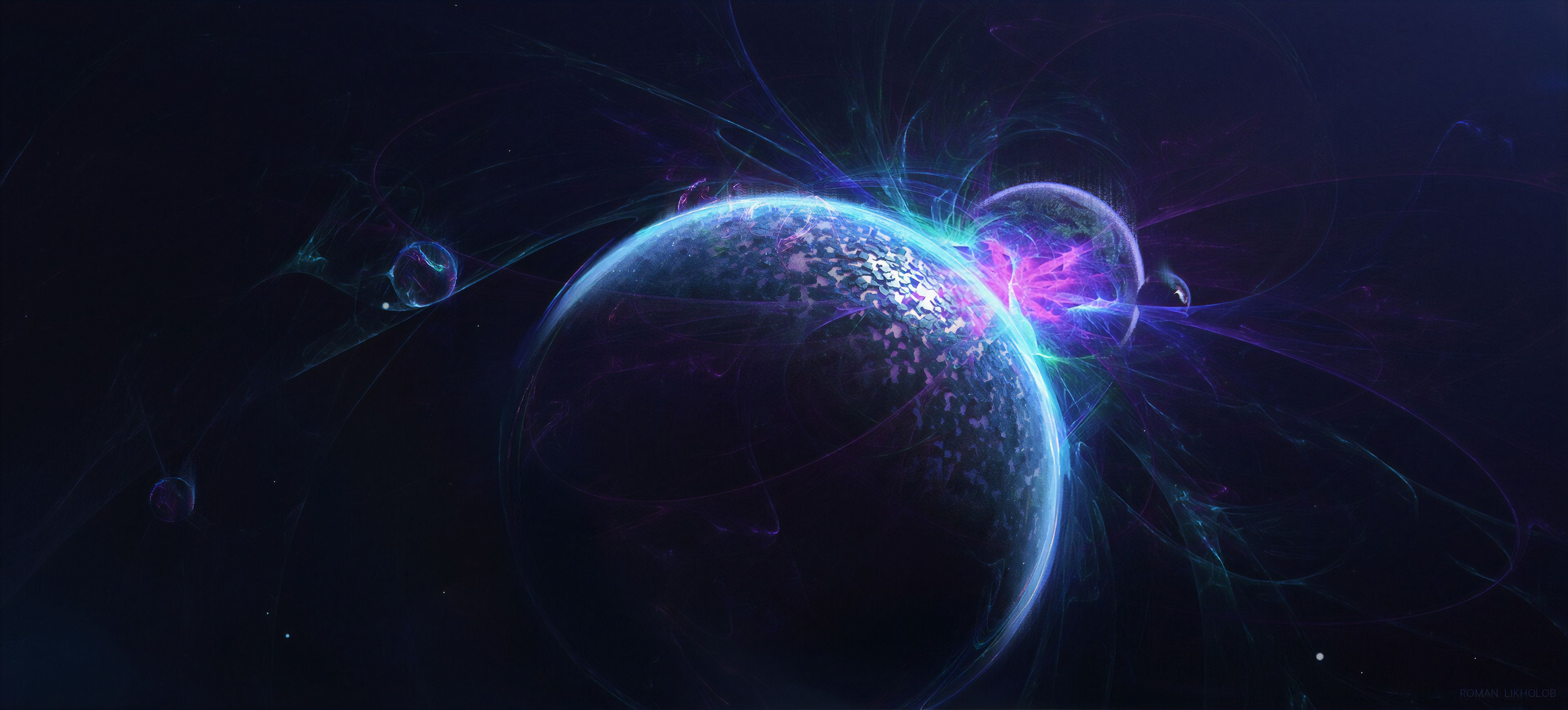 3840x1740 Space Collision 1440P Resolution , HD 4k Wallpaper, Image, Background, Photos and Picture