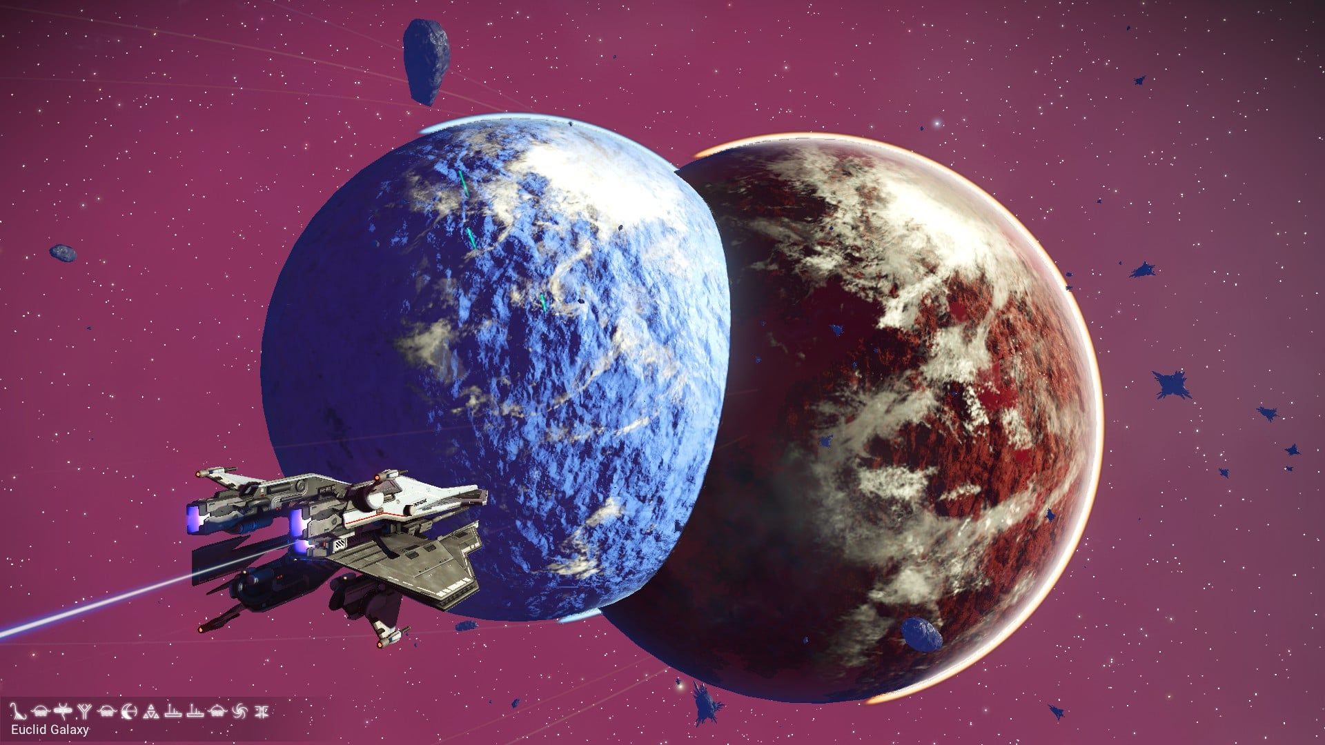 1920x1080 Collided planets