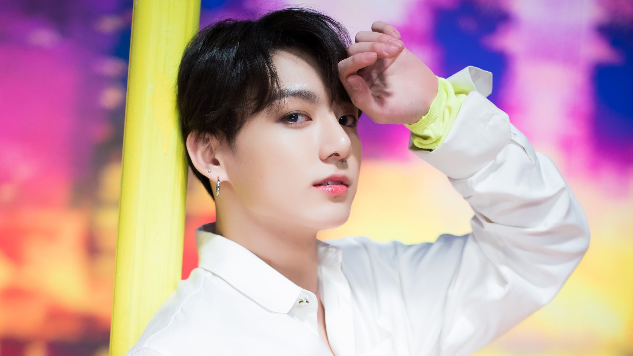 2560x1440 Jungkook Landscape Wallpaper