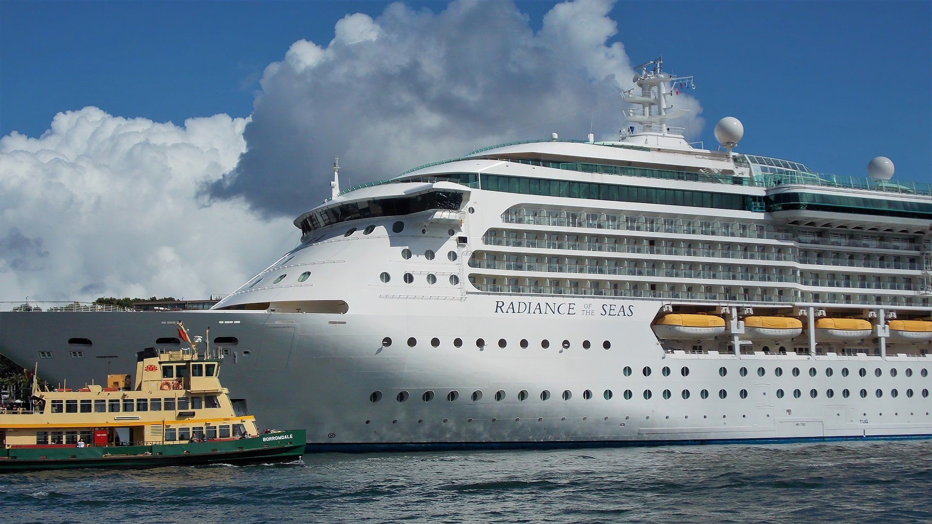 1920x1080 Radiance of the Seas in Sydney Harbour Australia