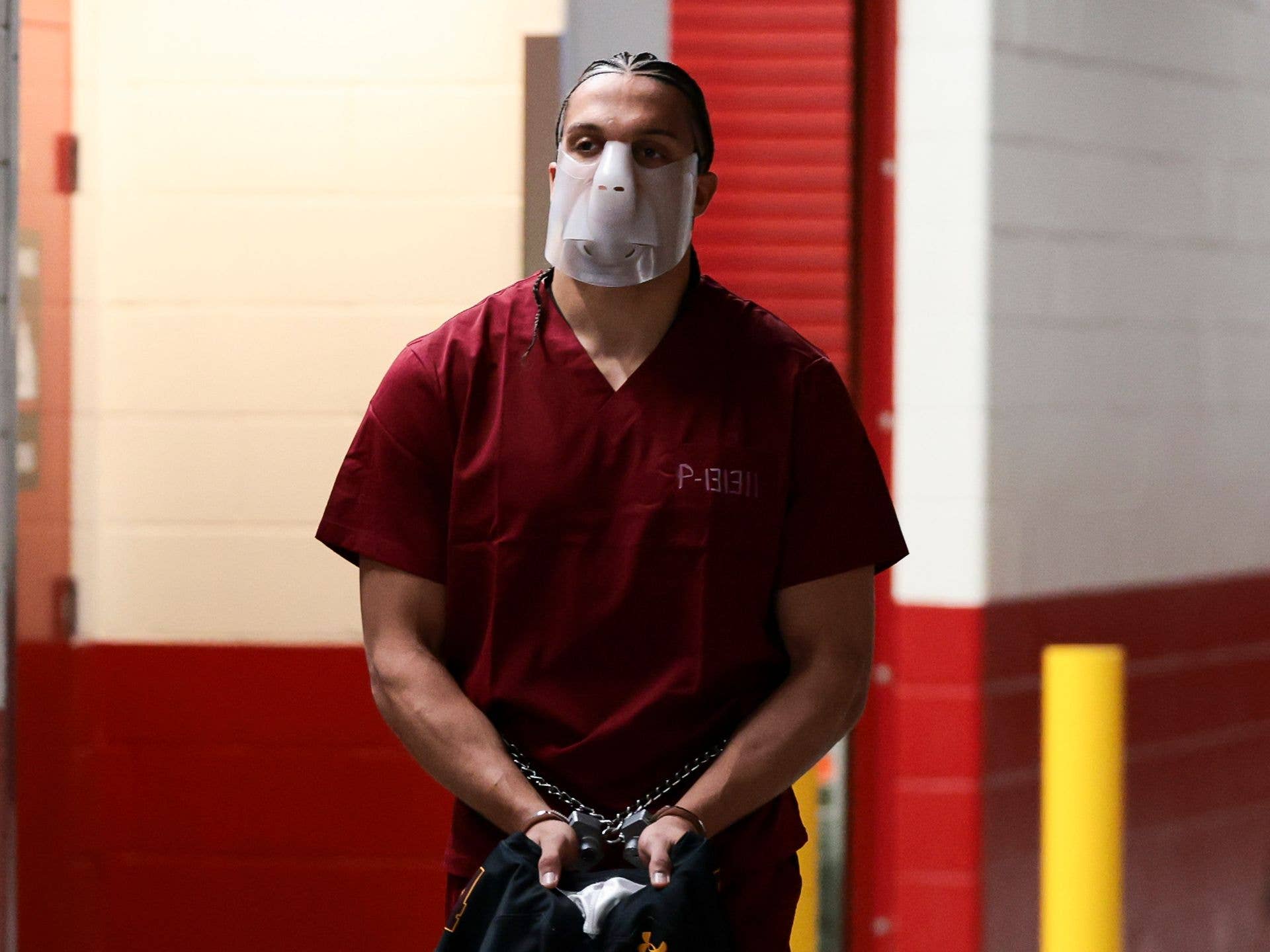 1920x1440 Patriots star Mack Hollins arrives in handcuffs to Super Bowl 2026