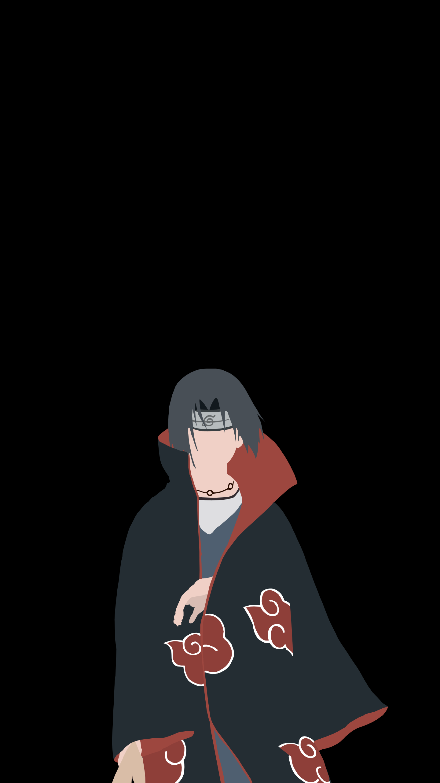 Sasuke Uchiha Wallpaper 4K, AMOLED, Naruto, Minimal art