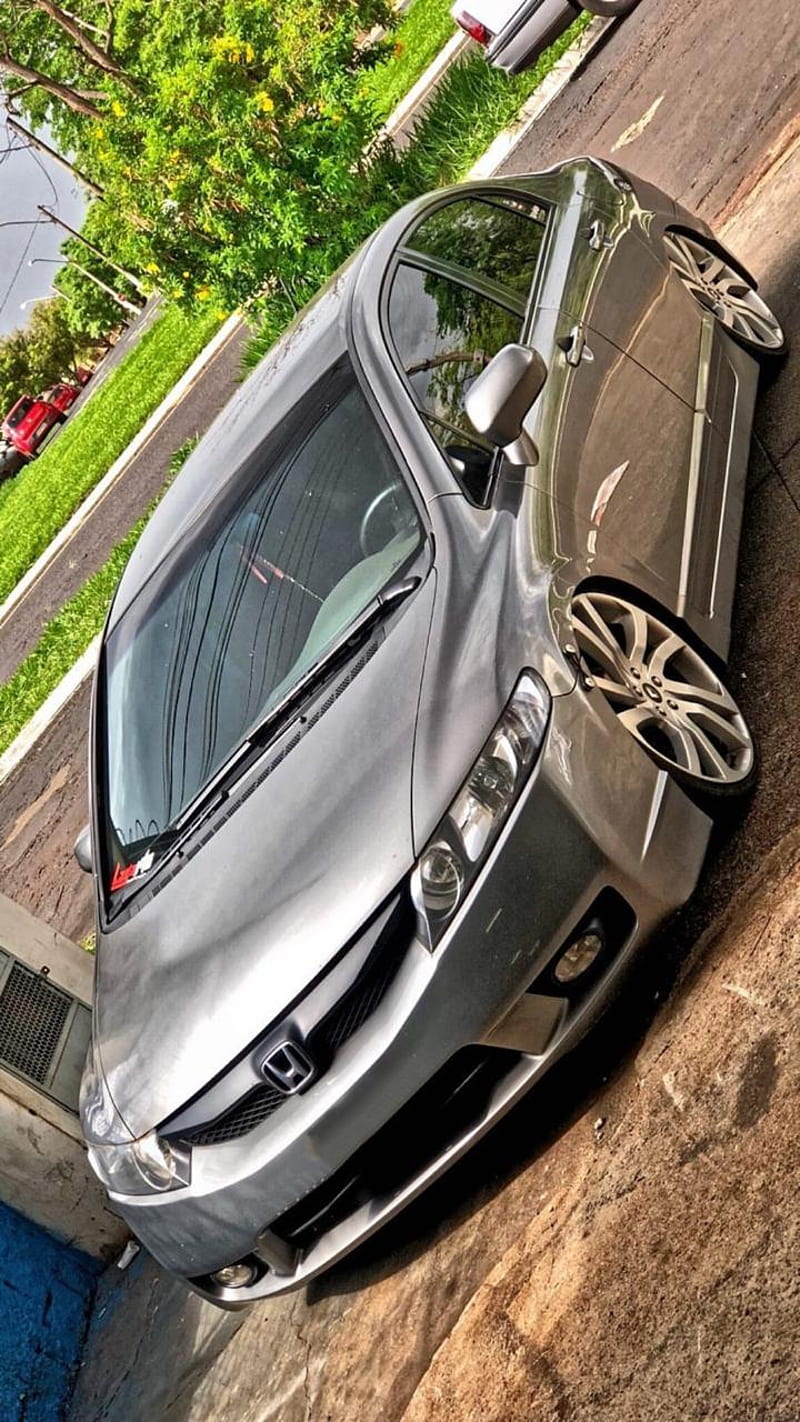 800x1422 Honda Civic, car, rebaixado, rodas, HD phone wallpaper