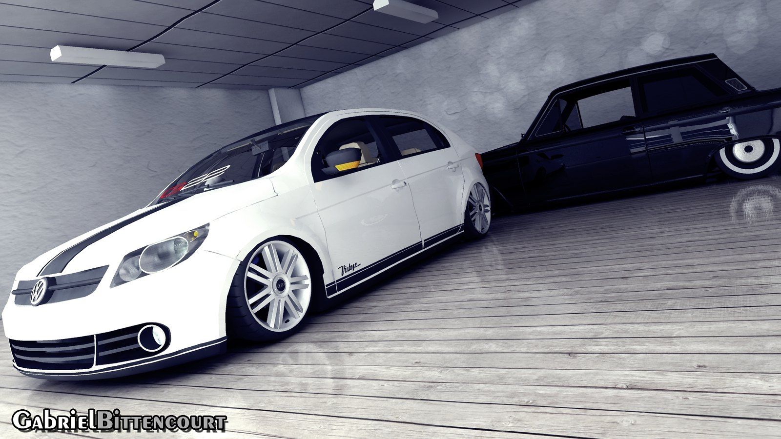 1600x900 Vw Gol G5 Vintage Rebaixado E JL Audio