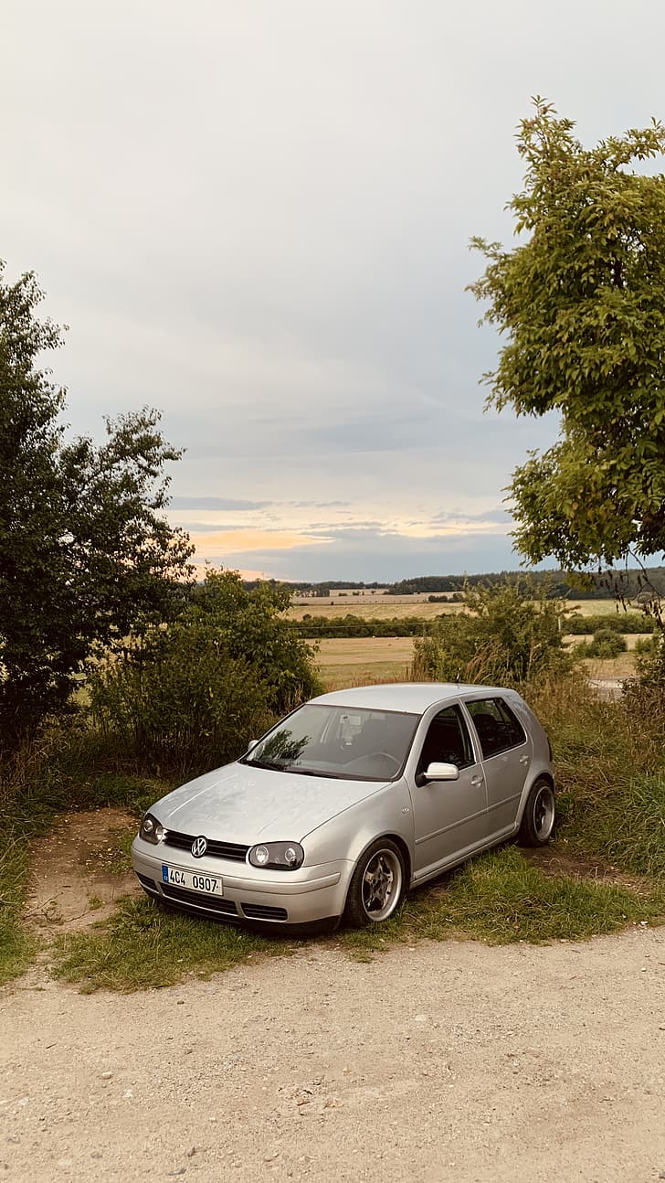 728x1294 Golfe IV, golfe, carro, inverno, rebaixado, HD papel de parede