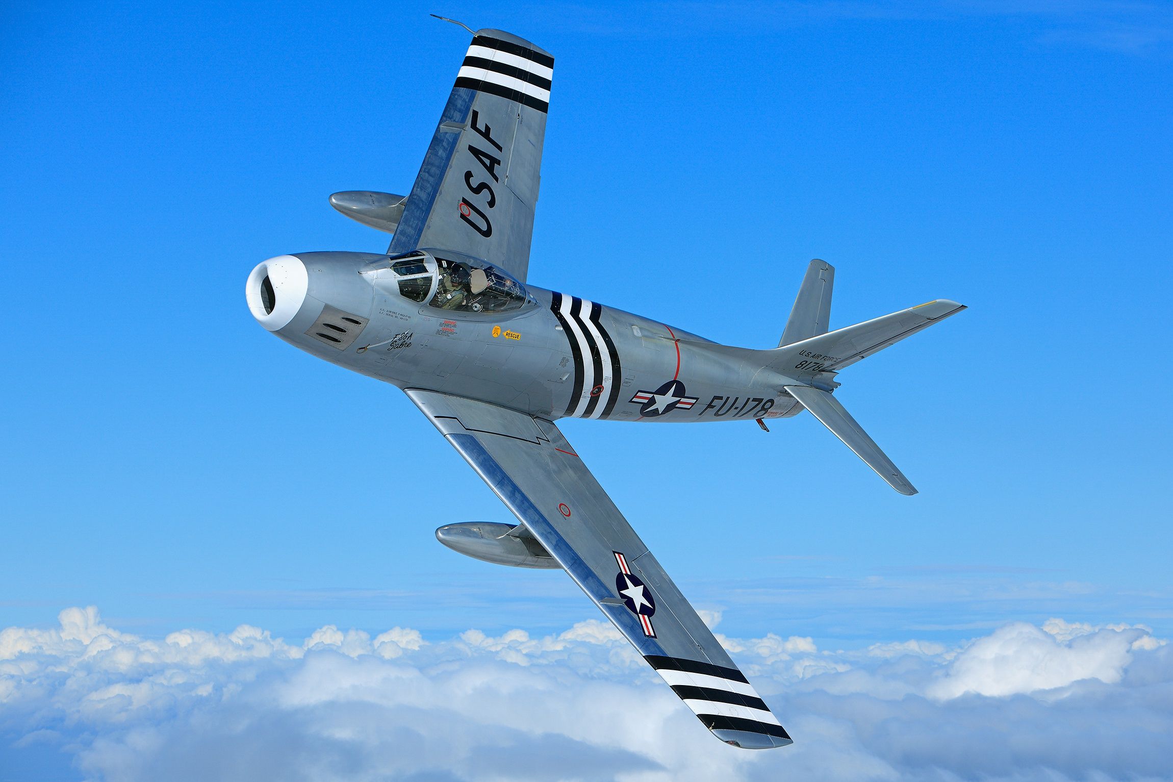 2300x1533 Wallpaper USAF, North American, F 86 Sabre, North American F 86А Sabre For Mobile And Desktop, Section авиация, Resolution 2300x1533