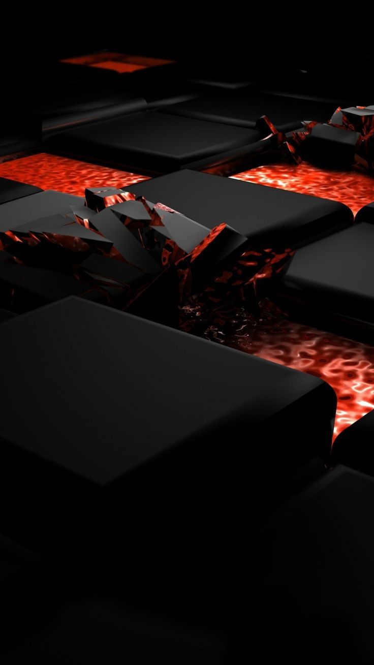 736x1309 Download Wallpaper 640x1136 Cube, Fire, Dark, Light, Alloy iPhone 5S, 5C, 5 HD Background