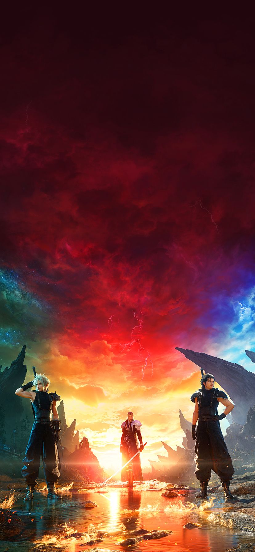 828x1792 Final Fantasy VII Rebirth Artwork Wallpaper with Monocle
