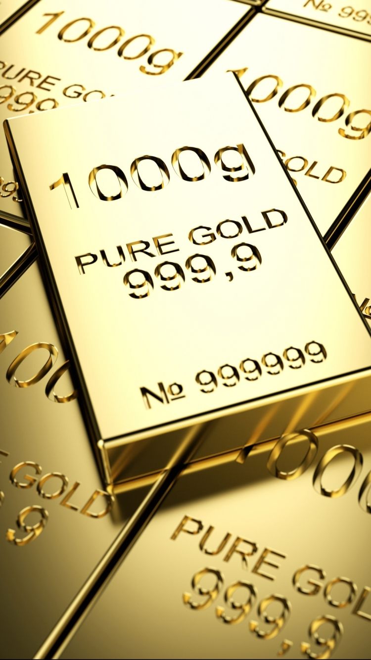 750x1334 Phone wallpaper: Gold, Gold Bar, Man Made 1208698