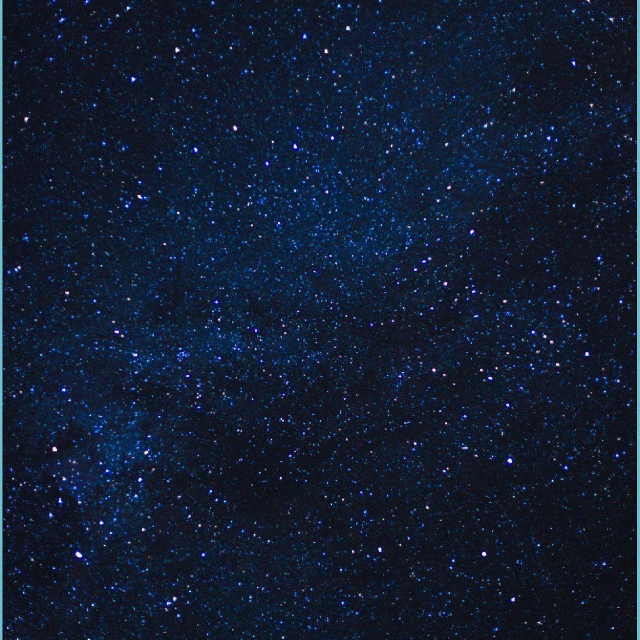 2048x2048 Blue Starry Sky Aesthetic Wallpaper Night Sky Wallpaper