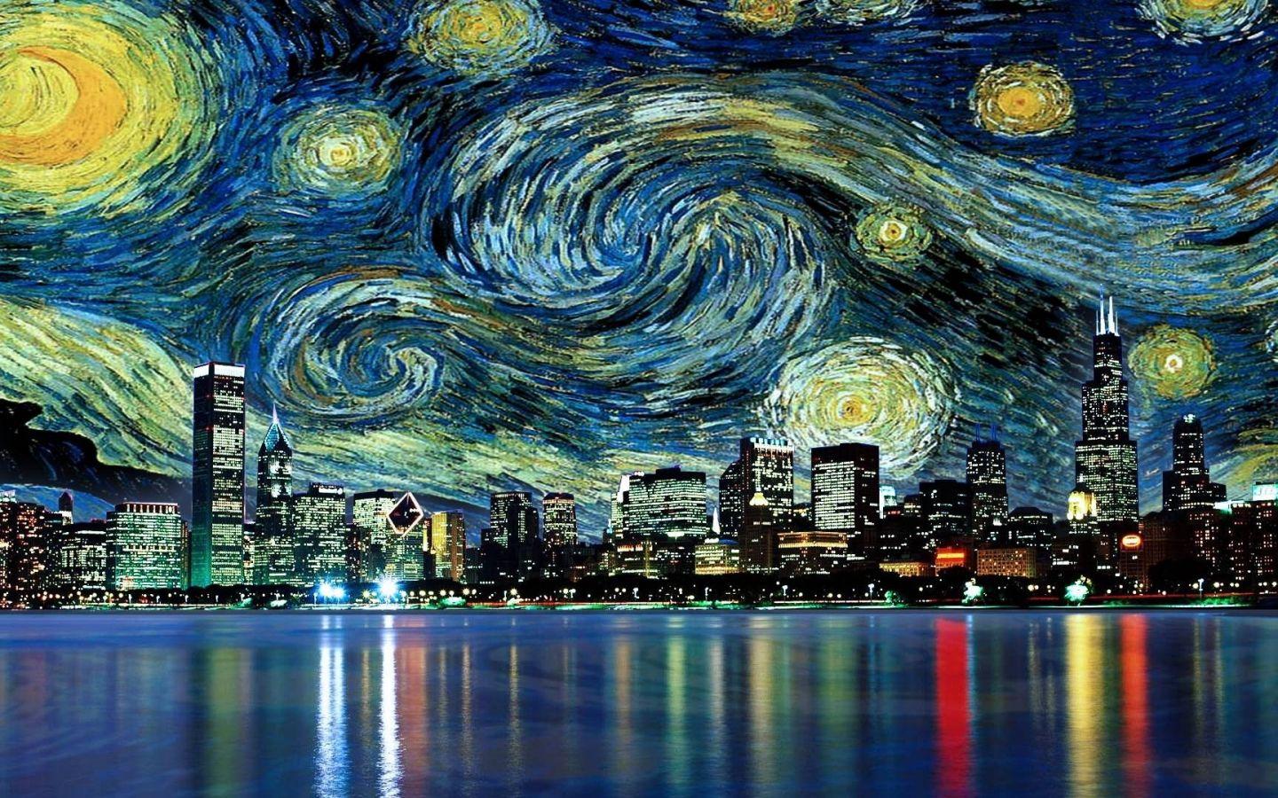 1440x900 Free download Vincent Van Gogh Starry Night Wallpaper [1920x1080] for your Desktop, Mobile & Tablet. Explore Vincent Van Gogh Wallpaper. Van Gogh Wallpaper Widescreen, Van Gogh Wallpaper for iPhone