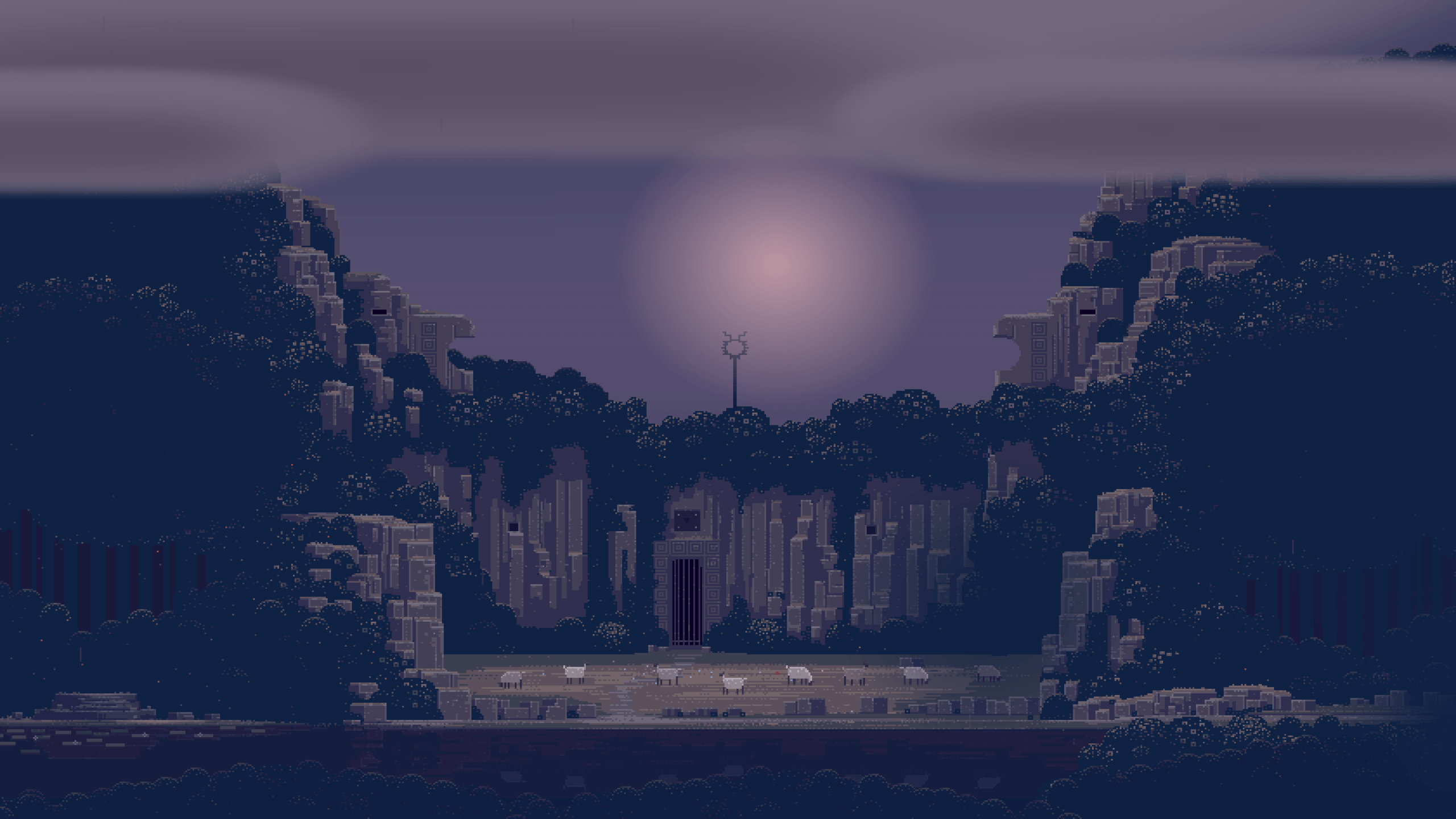 2560x1440 Pixel Art Wallpaper