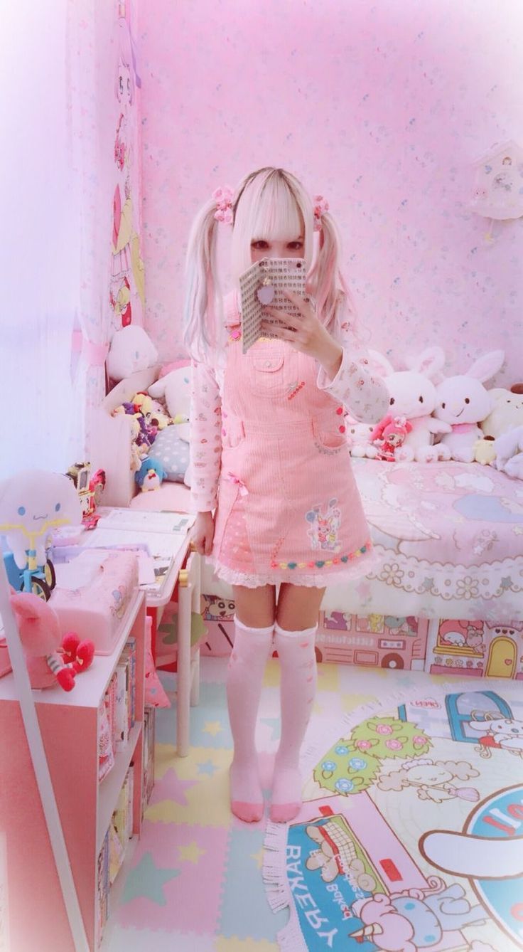 736x1338 Erokawa outfits. Jojifuku wallpaper, Jojifuku aesthetic, Pastel kawaii pinafore dress