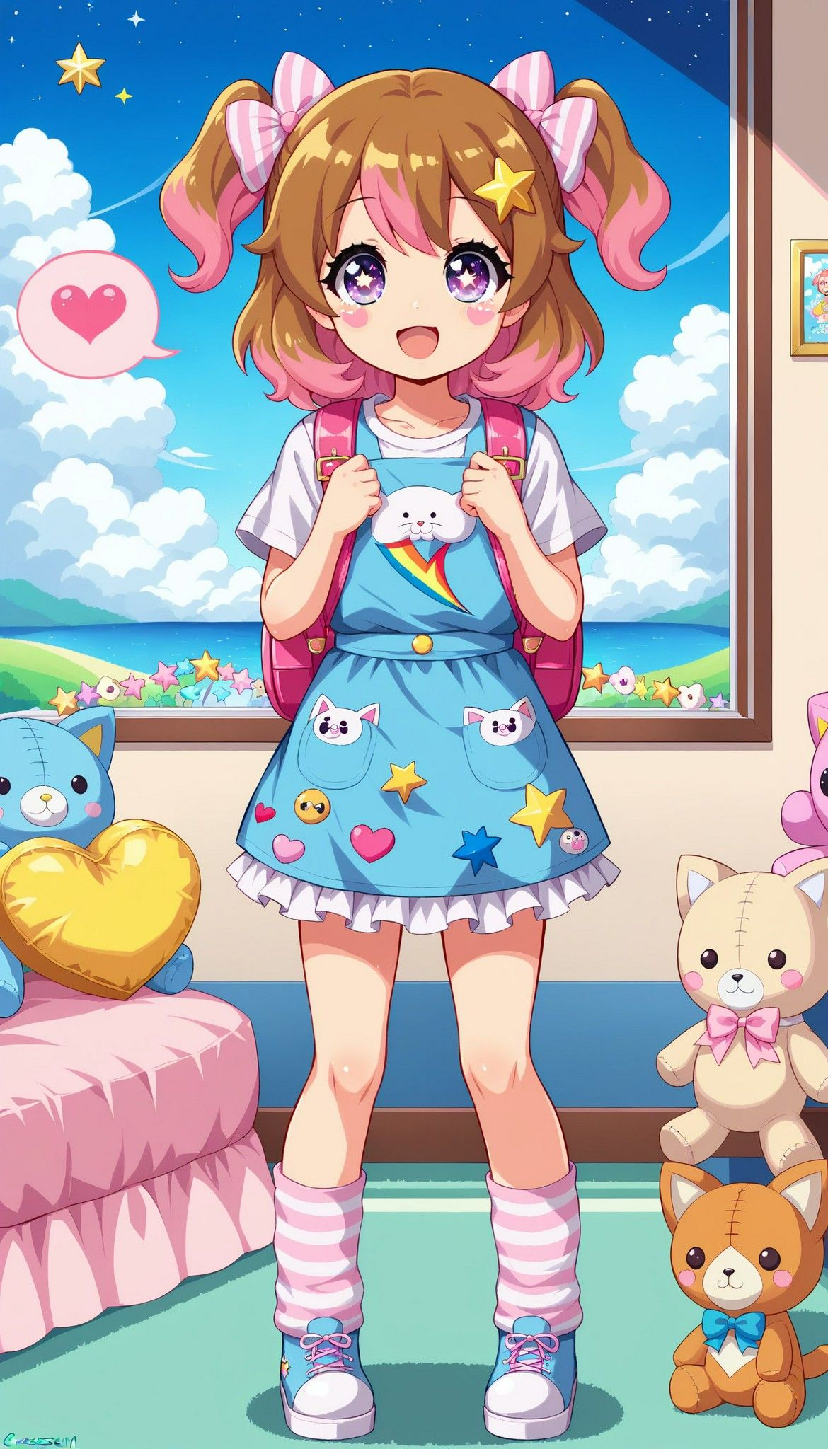 1170x2048 Jojifuku girl in Pixel Mix :3
