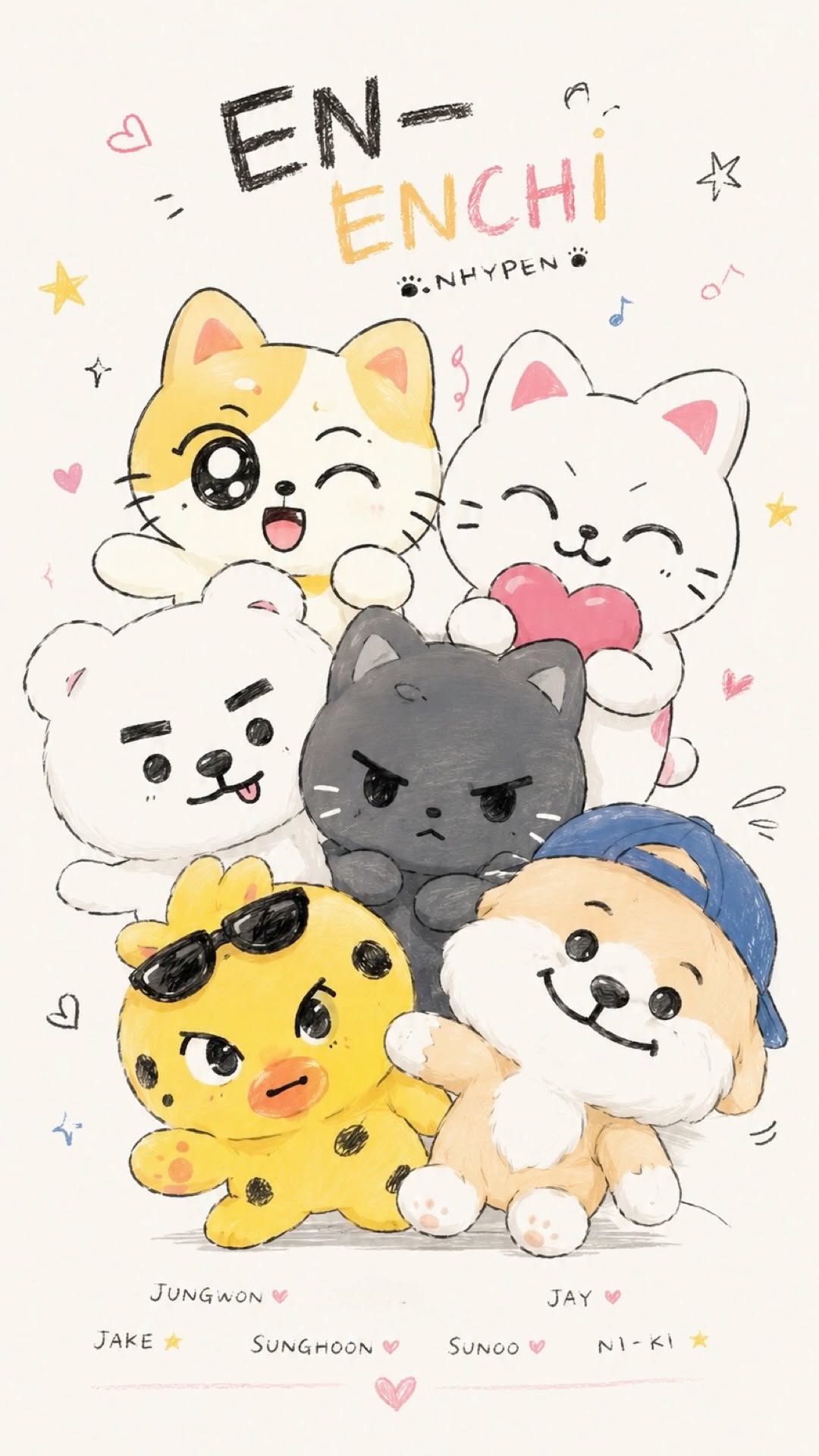 1080x1920 Discover 90 Enhypen and ni ki ideas. kpop wallpaper, dark moon, kpop drawings and more