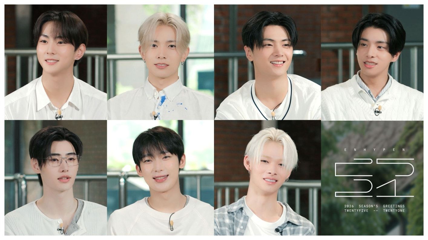 1414x795 ENHYPEN '2026 SEASON'S GREETINGS' BEHIND SKETCH & 2521 INTERVIEW