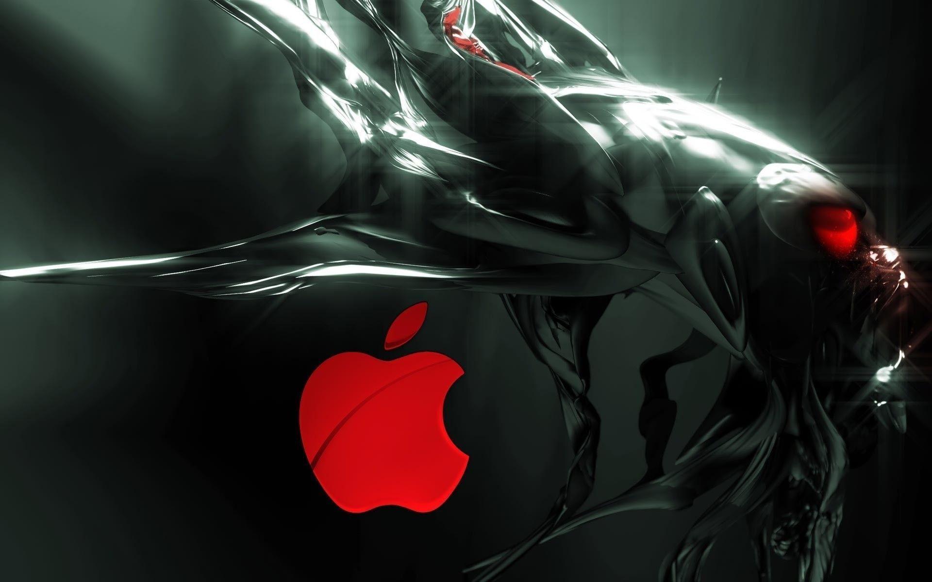 1920x1200 Red Apple Logo Wallpaper