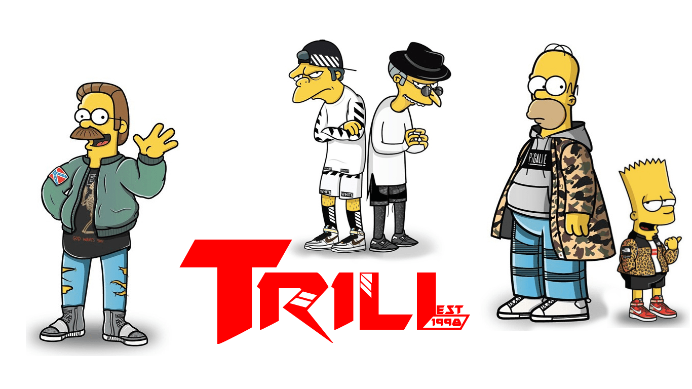 1366x768 Supreme Bart Simpson Wallpaper for Laptop .