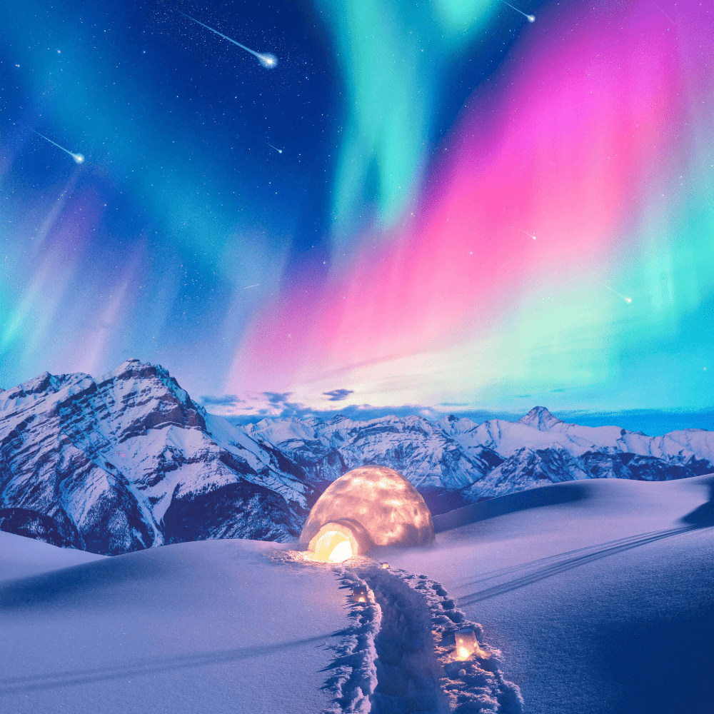 1000x1000 Snow Winter Iceland Aurora Northern Lights Wallpaper. Northern lights wallpaper, Northern lights, Best winter destinations