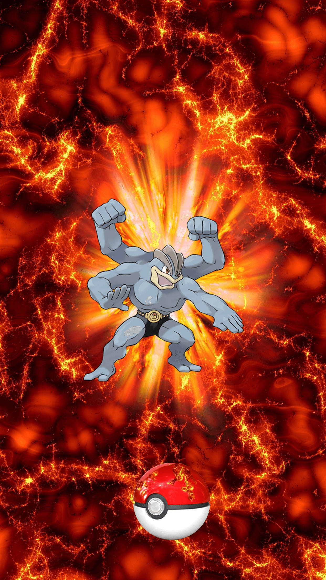 1242x2208 Machamp Wallpaper