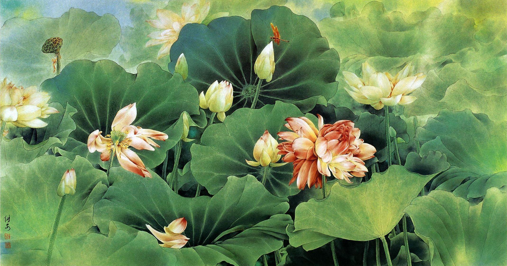 2139x1124 Best desktop wallpaper of Chinese painting, wallpaper of drawing, art