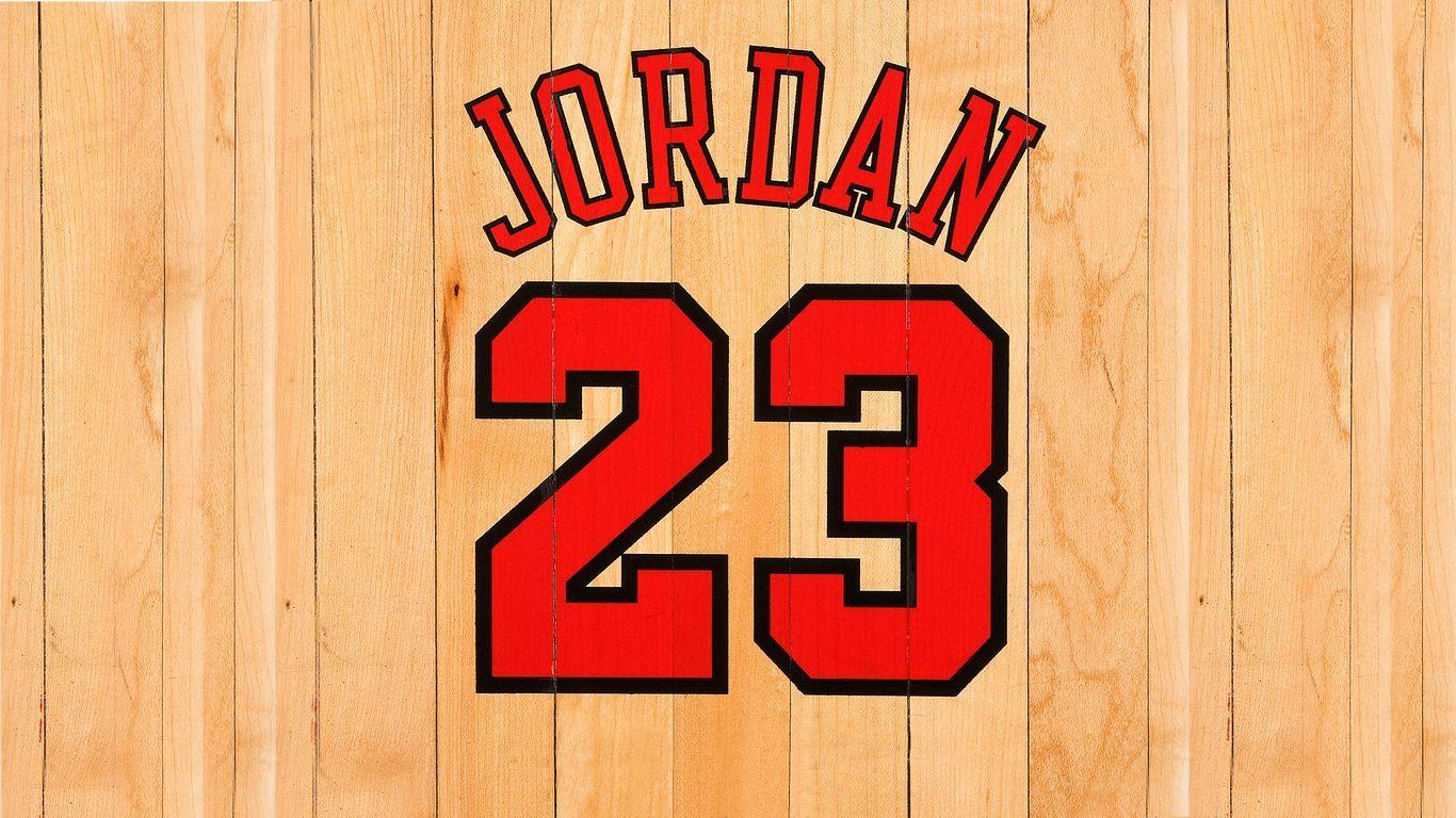 1366x768 Download wallpaper 1366x768 michael jordan, chicago bulls, number, name, nba, basketball, boards tablet, laptop HD background