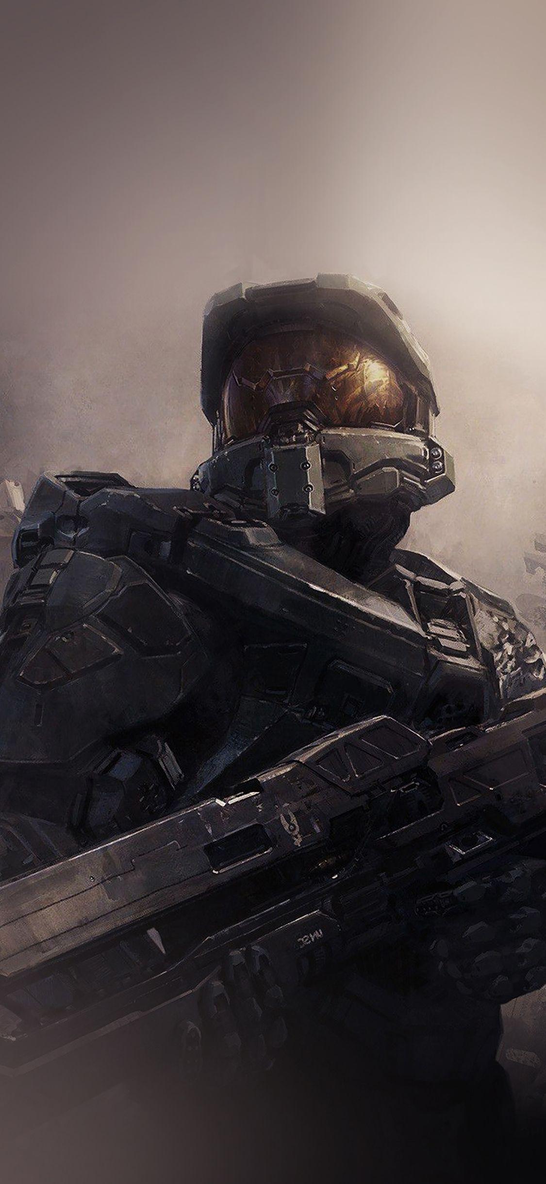 1125x2436 iPhone wallpaper. halo cc hero game illust art