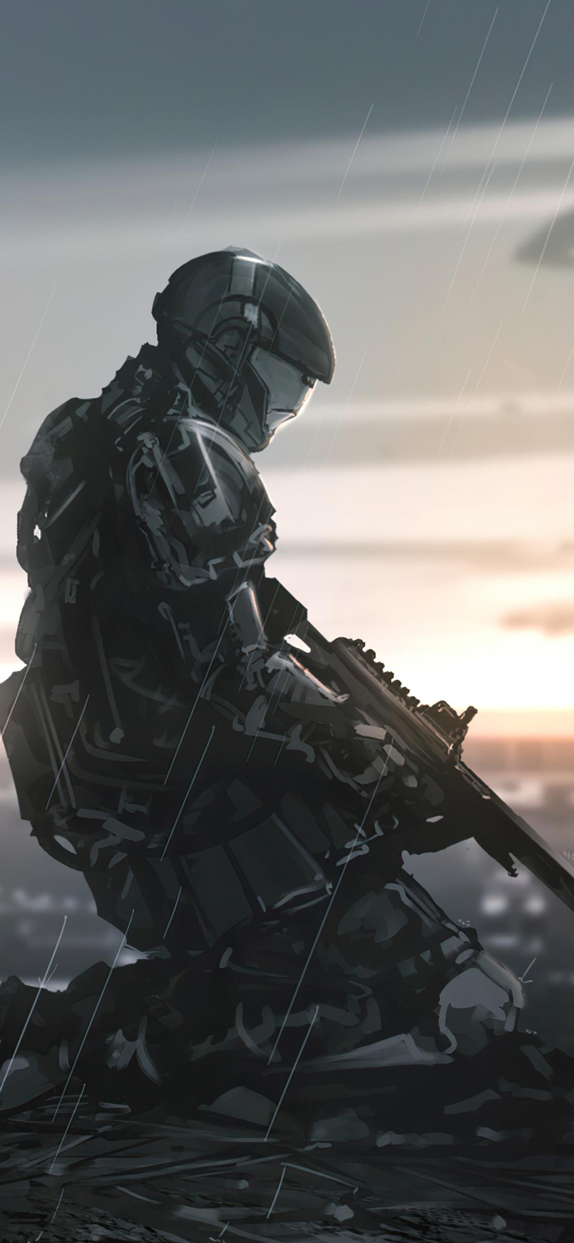 1125x2436 Halo 3 ODST Art iPhone XS, iPhone iPhone X Wallpaper, HD Games 4K Wallpaper, Image, Photo and Background