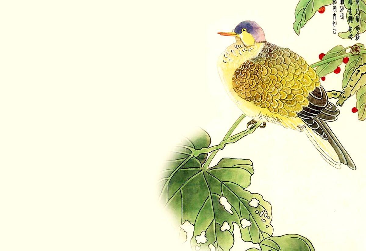 1200x825 Chinese Painting, Chinese Art, Bird background photo. Download TOP Free image