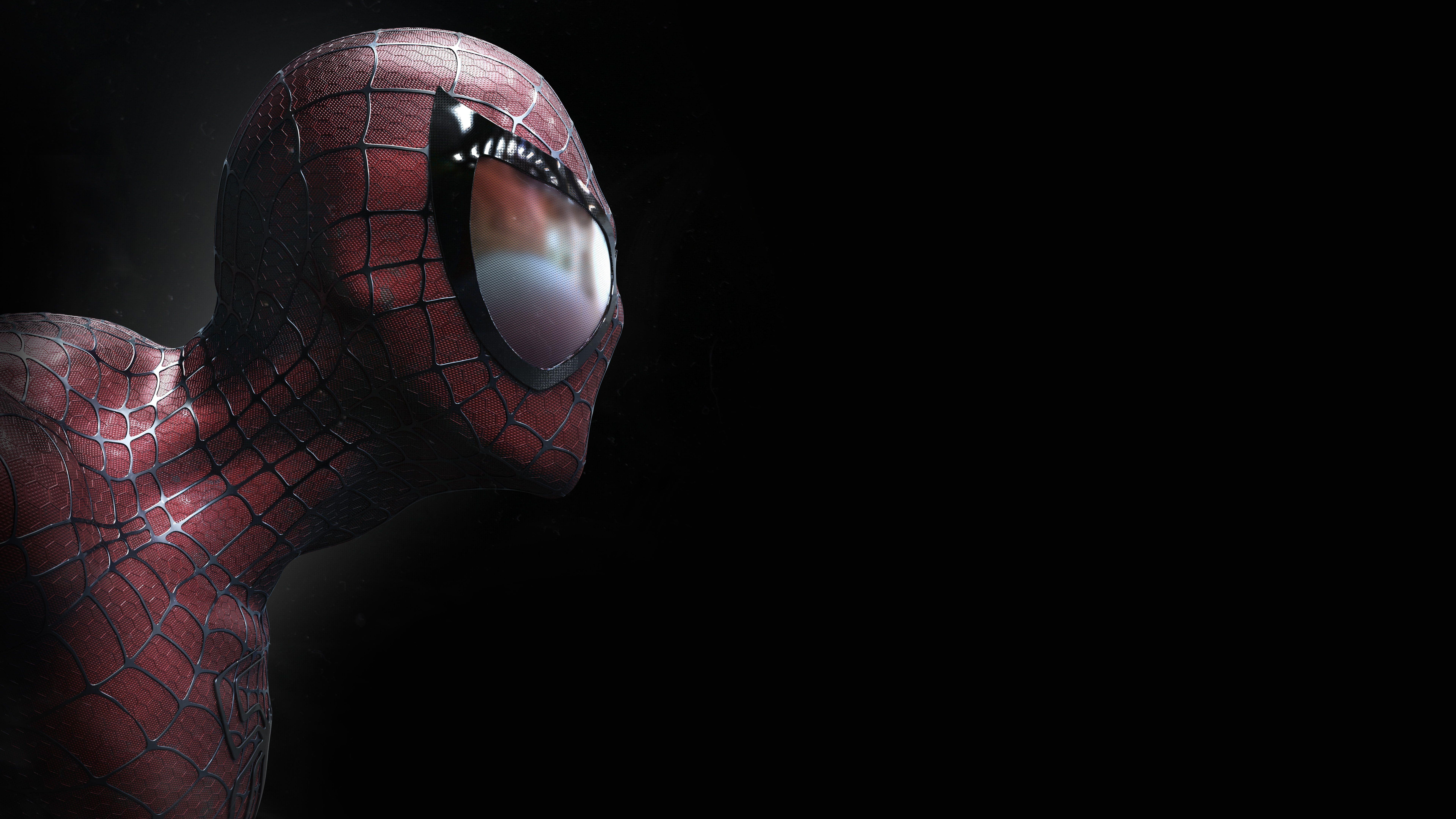 7680x4320 Spider Man Dark Background #Black #CGI K K K #wallpaper #hdwallpaper #desktop. Spiderman, Dark Background, Black 4k Wallpaper