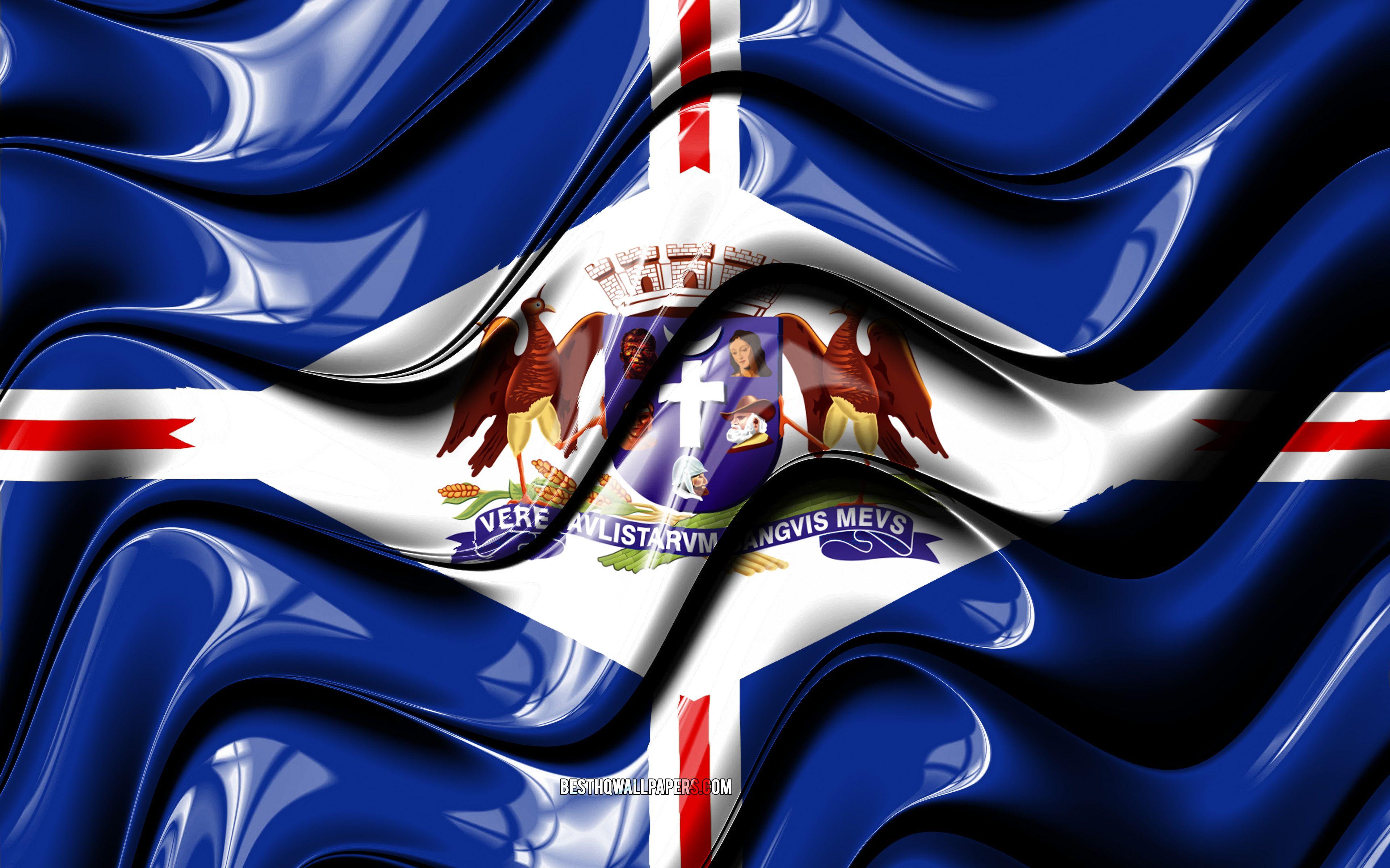 3840x2400 Download wallpaper Guarulhos Flag, 4k, Cities of Brazil, South America, Flag of Guarulhos, 3D art, Guarulhos, Brazilian cities, Guarulhos 3D flag, Brazil for desktop with resolution 3840x2400. High Quality HD picture wallpaper