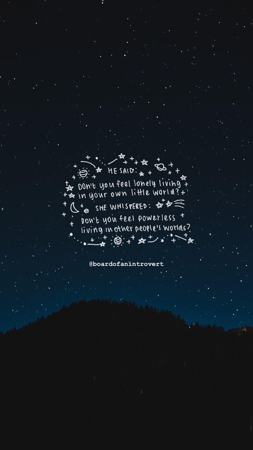 983x1748 boardofanintrovert /. Pretty quotes, Galaxy quotes, Star quotes