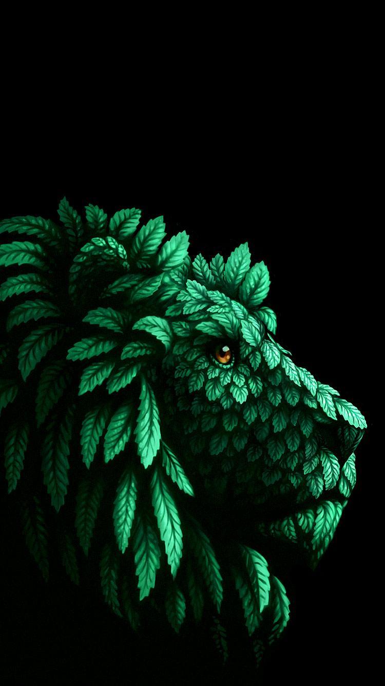 750x1334 Lion Art Wallpaper