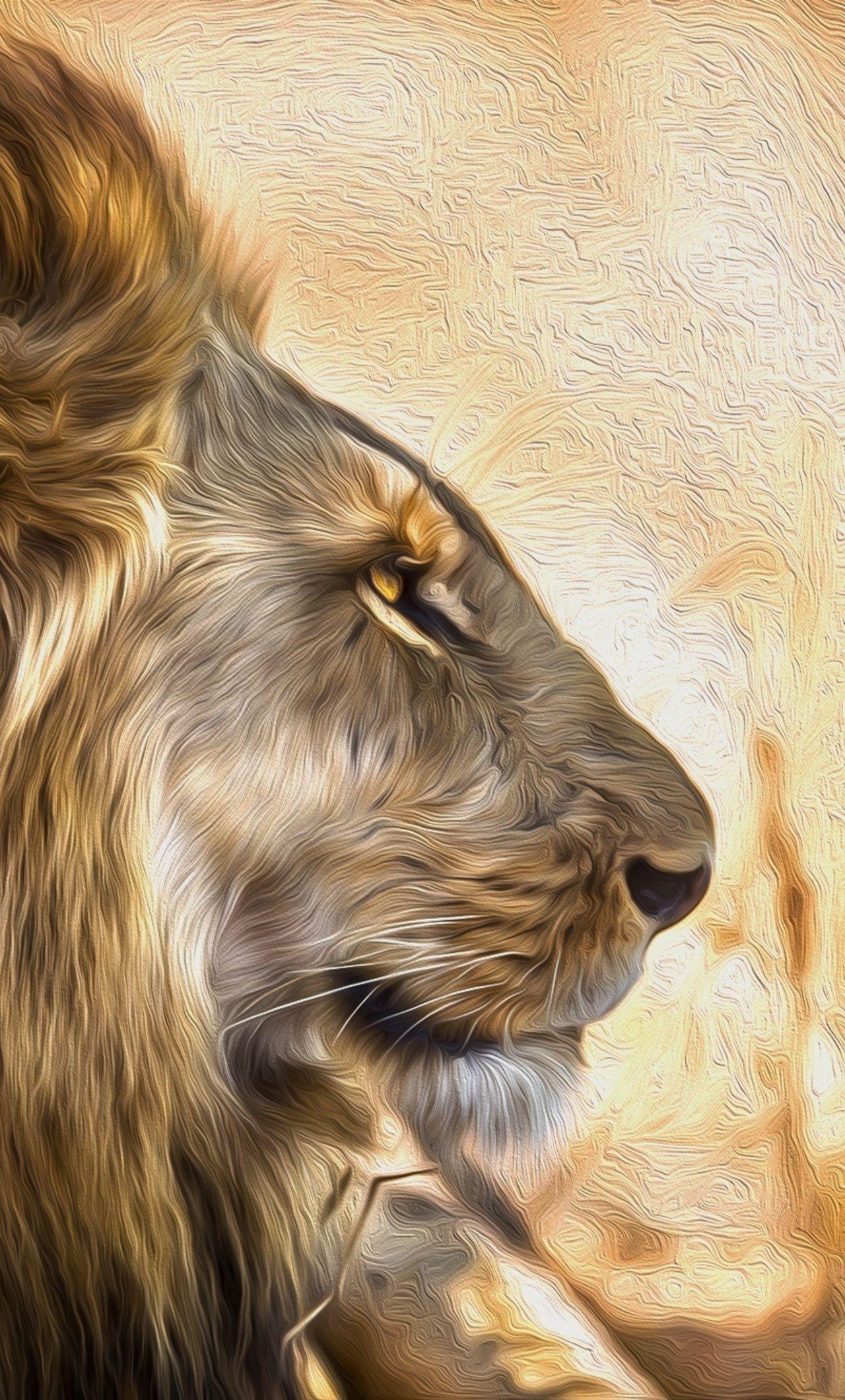 1280x2120 Lion Art iPhone HD 4k Wallpaper, Image, Background, Photo and Picture