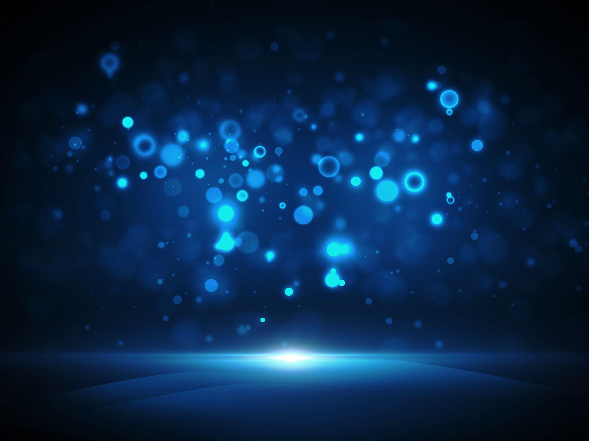 1920x1440 Blue Dark Bokeh Blurred 2017 High Quality Wallpaper