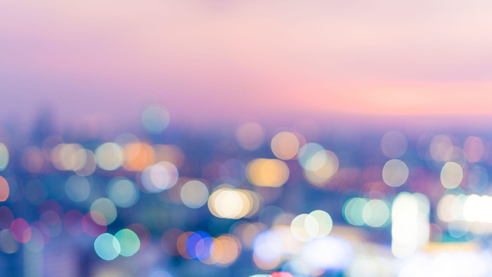 1920x1080 Desktop wallpaper bokeh, blur, city lights, night, colorful, HD image, picture, background, 4301da