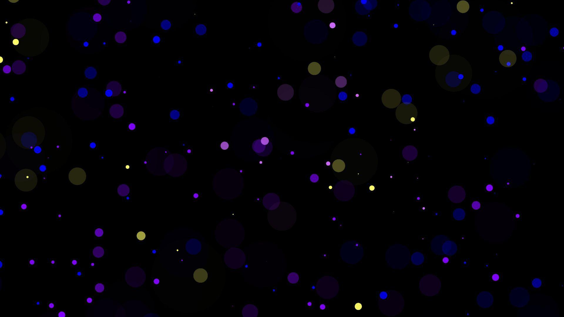 1920x1080 Desktop Wallpaper Bokeh, Blue Yellow Circles, Dark, HD Image, Picture, Background, C01dfd