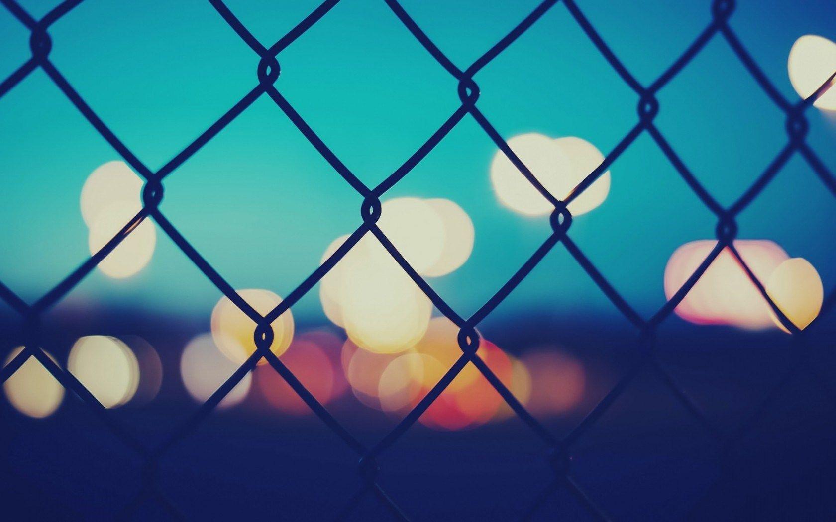 1680x1050 Fence Lights Bokeh wallpaperx1050