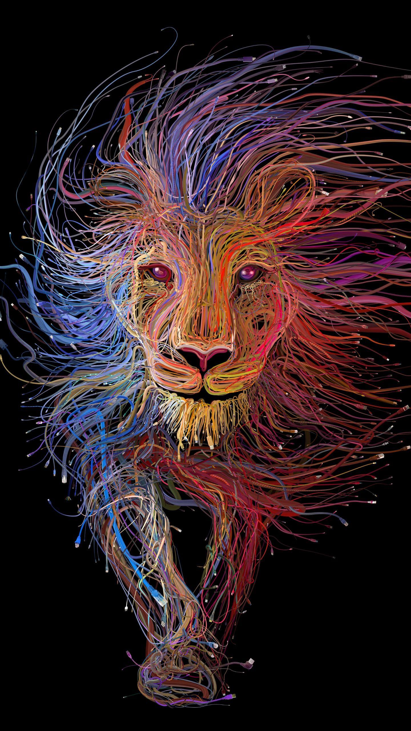 1440x2560 Lion iPhone Wallpaper .