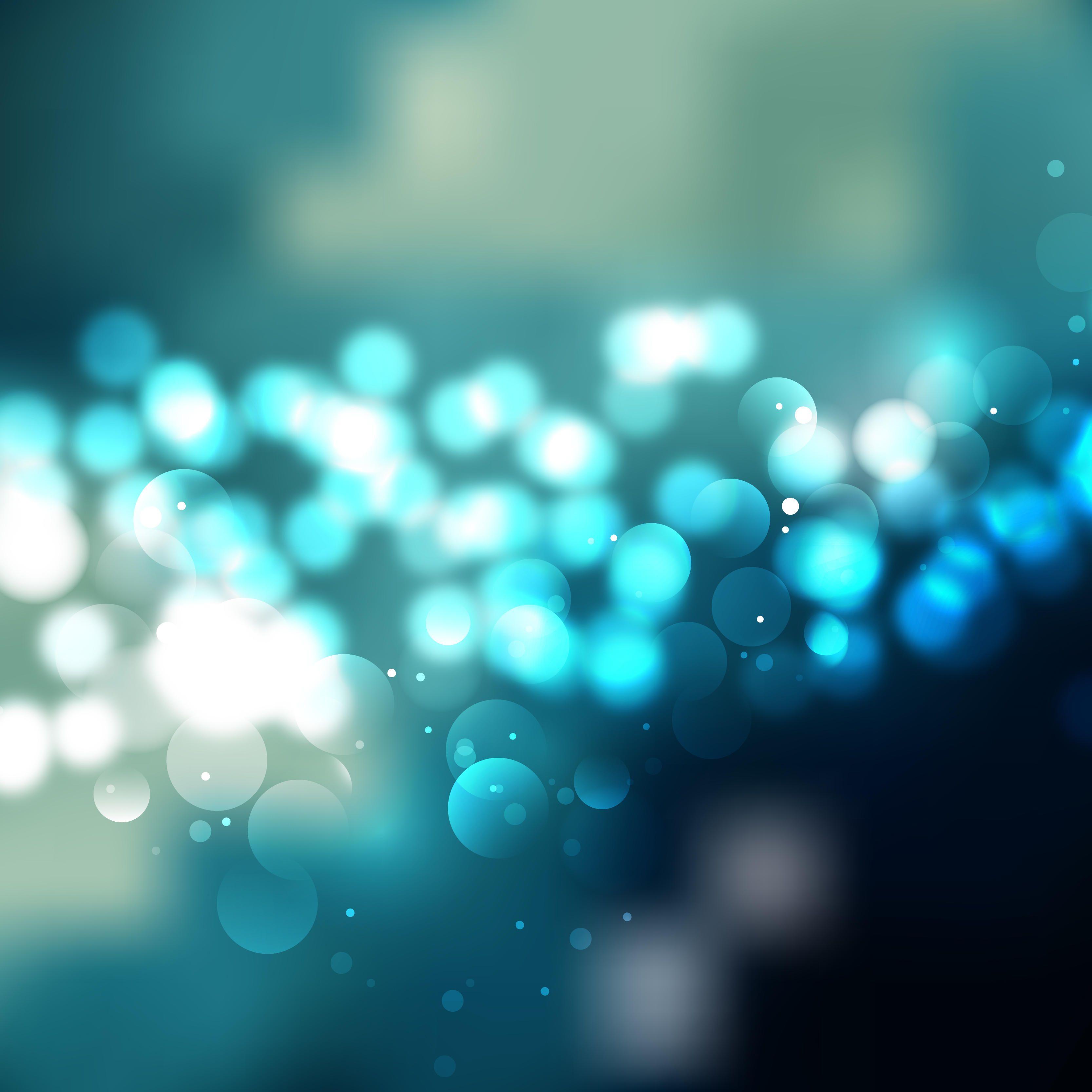 3333x3333 Dark Blue Bokeh Wallpaper