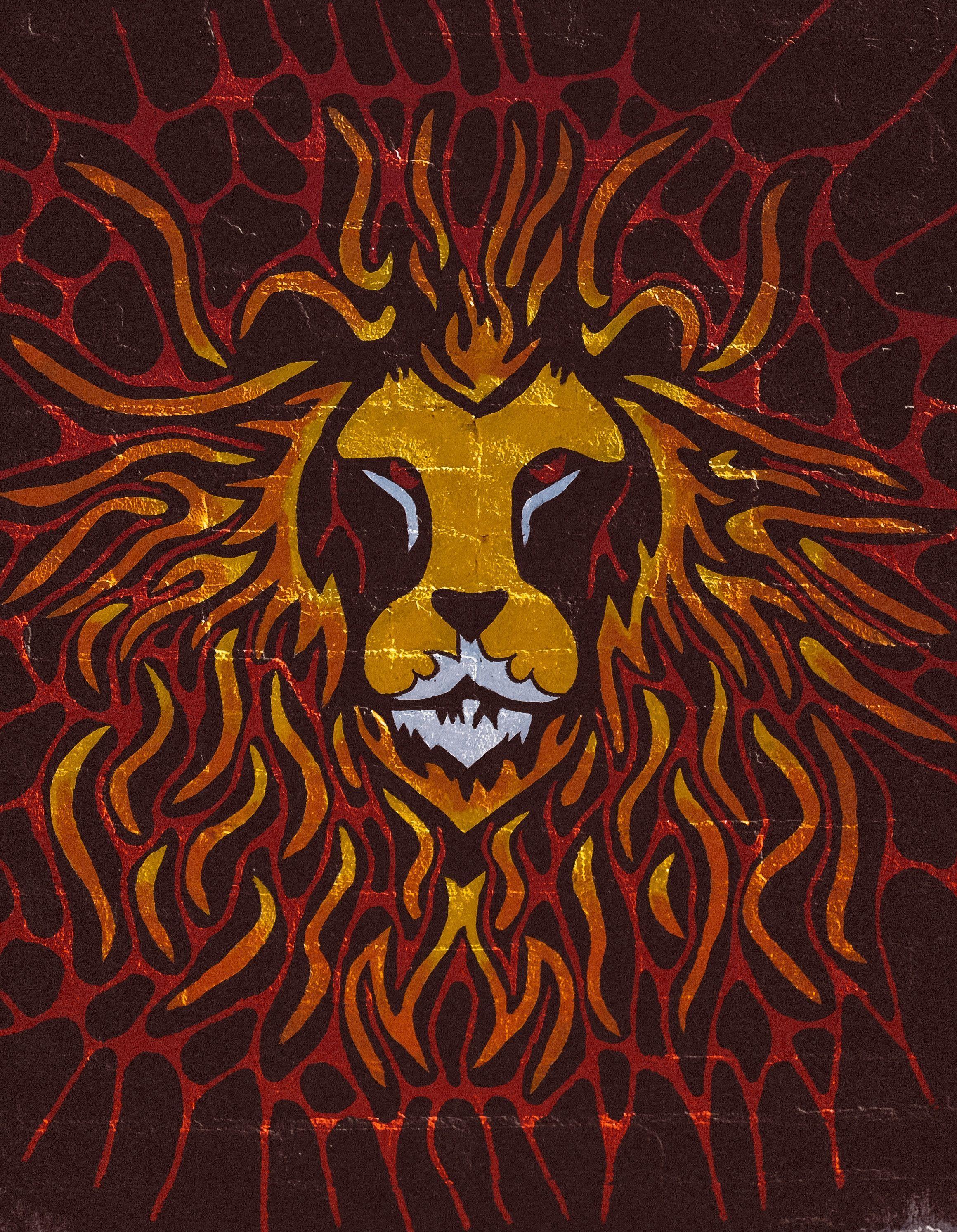 2319x2983 Lion Art Wallpaper