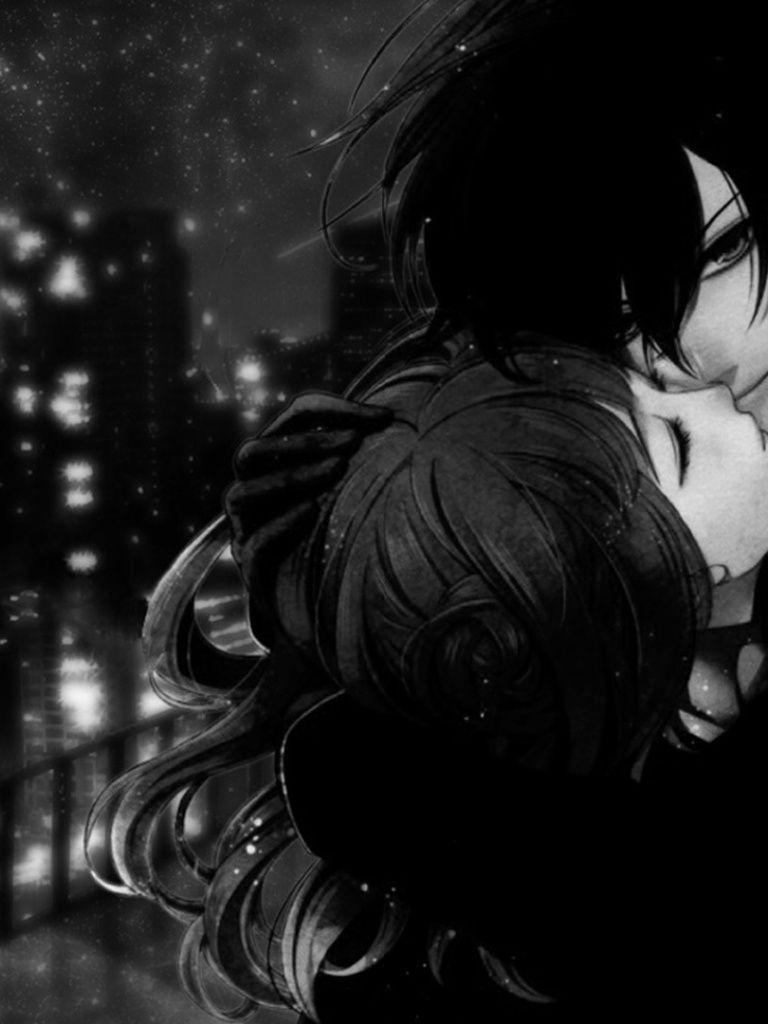 768x1024 Dark Couple Wallpaper