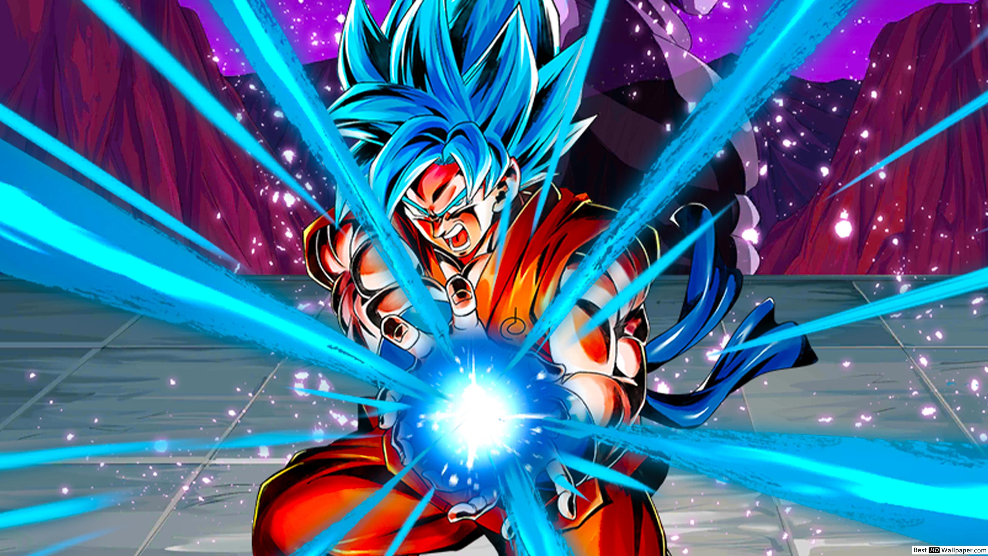 3840x2160 Super Saiyan Blue Goku from Dragon Ball Super [Dragon Ball Legends Arts] for Desktop HD wallpaper download
